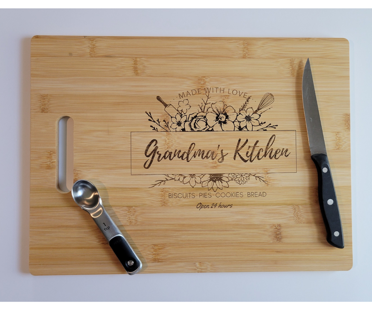 Grandma's Kitchen Engraved Cutting Board – Victoria P Design Shop