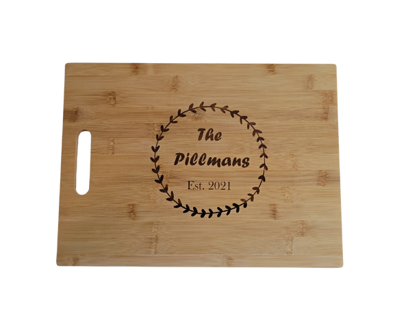 Personalized Family Bamboo Cutting Board