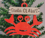 Christmas Crab Ornament