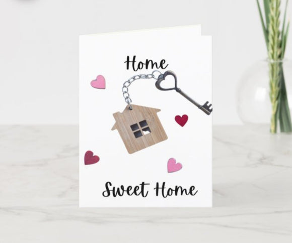 Heart & Key Home Card