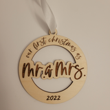 Personalized First Christmas Married