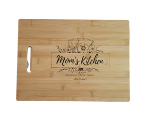 Mom's Kitchen Engraved Cutting Board