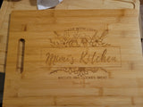 Grandma's Kitchen Engraved Cutting Board