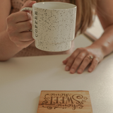 Home Sweet Home Coasters, Wood Square Set of 4