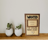 Wanted Wood Photo Frame