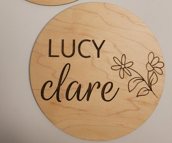 Personalized Baby Name Sign