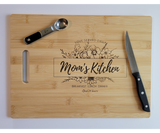 Mom's Kitchen Engraved Cutting Board