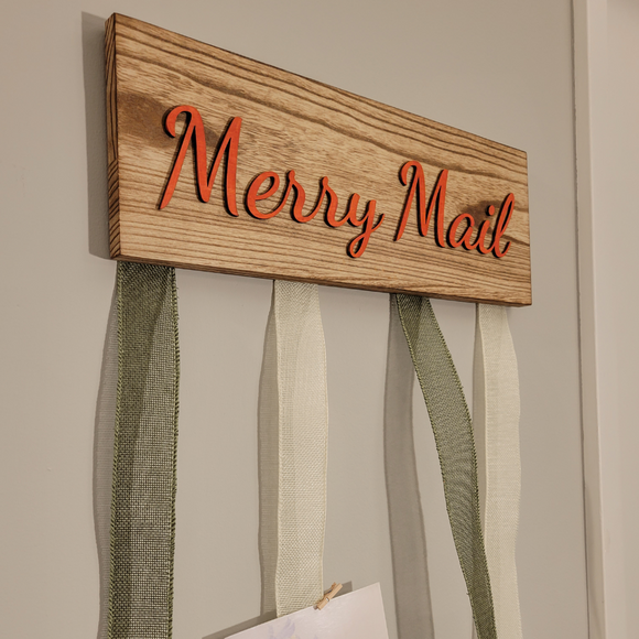 Merry Mail Christmas Card Holders