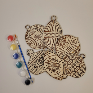 DIY Mandala Ornaments Kit, Set of 6