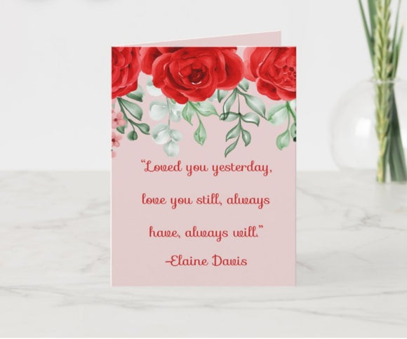 Rosy Valentine's Day Card