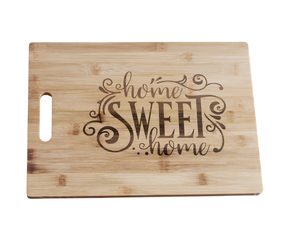 Home Sweet Home Bamboo Cutting Board